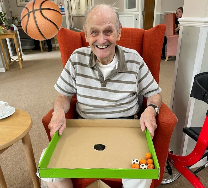 resident playing a game
