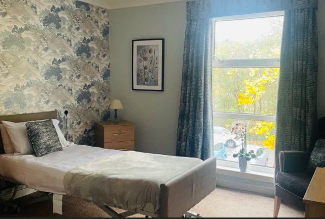 bedroom at campsie view care home